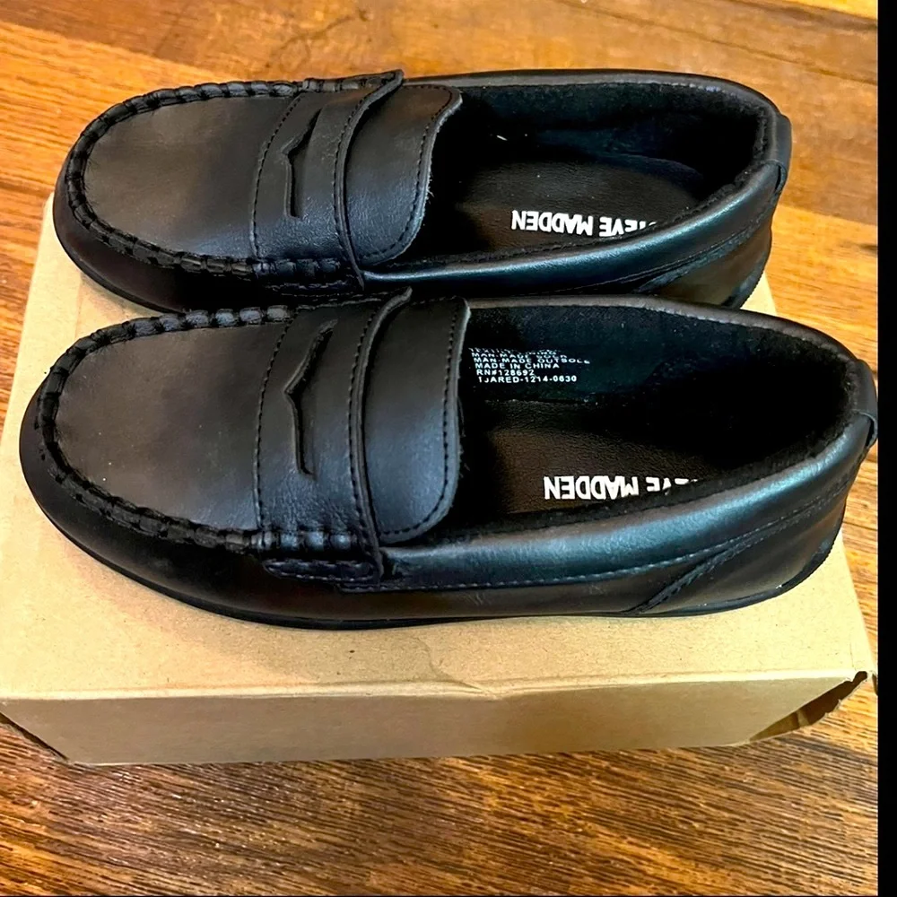 Steve Madden Jared Loafers Leather Dress Slip On Classic Loafers Designer Sz 12T